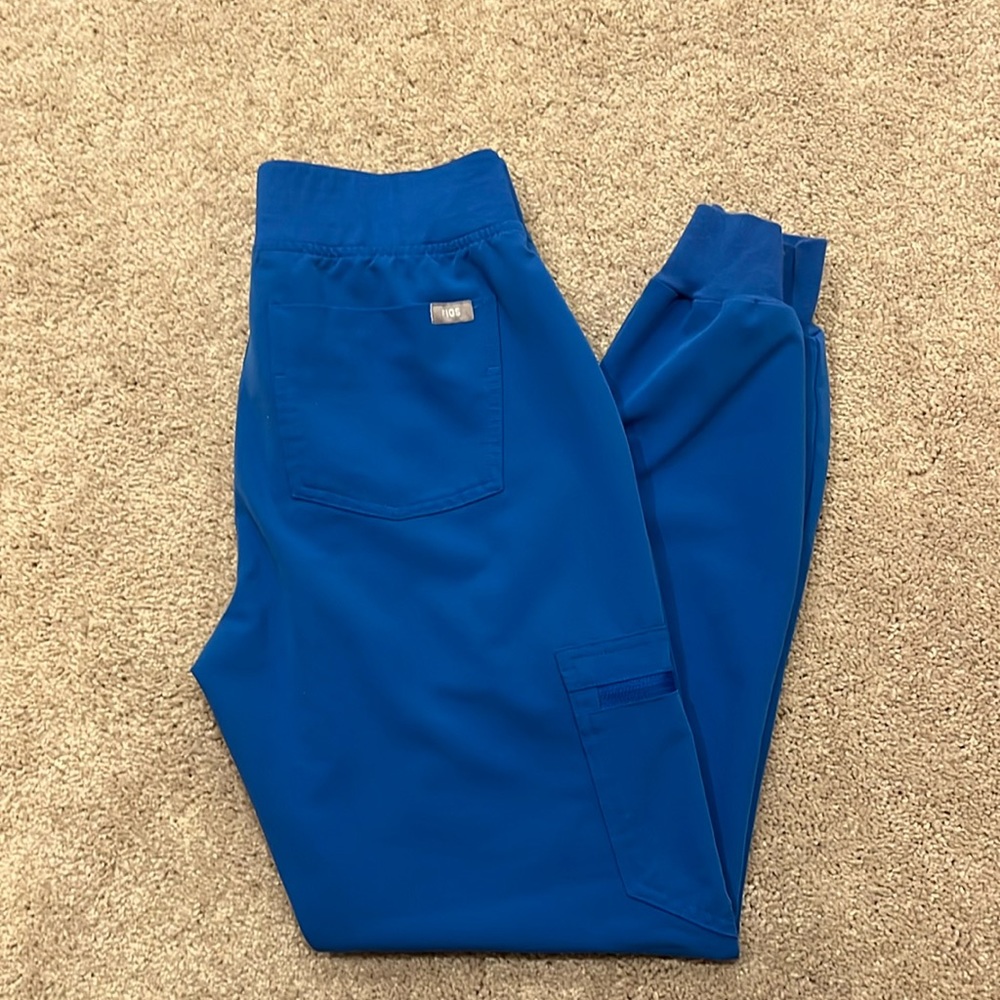 FIGS Zamora Jogger Scrub Pant - size XS - Royal blue